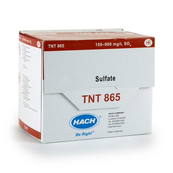 Kit TNT+ para Sulfato, 150-900 mg/l SO4, 25 ensayos