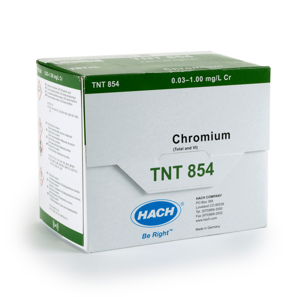 Kit TNT+ para Cromo Hexavalente y Total, 0.03-1.00 mg/l, 25 viales